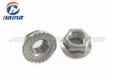 Thép không gỉ M12 DIN6923 Đai ốc mặt bích hình răng cưa trong kho