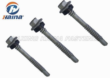Đầy đủ ren đầu Hex Thép carbon 4,8 5,8 Vít kim loại tự khoan