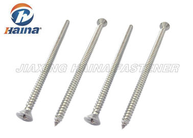 Thép không gỉ 304 316 Đầu phẳng Kim loại đơn chỉ tự khai thác Vít