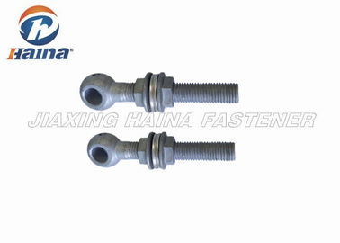 Hot Dip Galvanized Fish Eye Bolt , Stainless Steel Swing Bolts For Pressure Pipeline