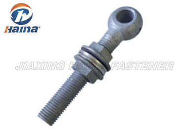 Hot Dip Galvanized Fish Eye Bolt , Stainless Steel Swing Bolts For Pressure Pipeline