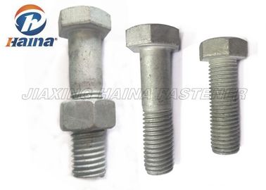Carbon Steel Hot Dip Galvanized DIN933 DIN931 ASTM A325 A490 ISO4041 Heavy Hex Head Bolts