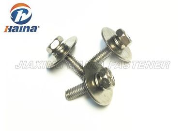Máy kết hợp đầu lục giác SUS304 SUS316 Vít với máy giặt phẳng lớn