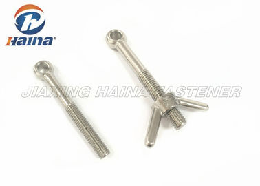 DIN444 thép không gỉ / thép carbon nửa bu lông mắt thép và đai ốc cánh