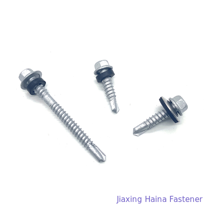 SS304 SS410 Đầu bích hình lục giác Vít kim loại tự khoan Bi
