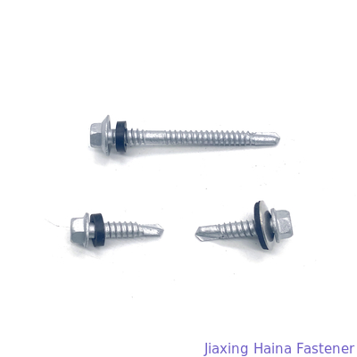 SS304 SS410 Đầu bích hình lục giác Vít kim loại tự khoan Bi