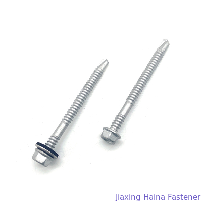 SS304 SS410 Đầu bích hình lục giác Vít kim loại tự khoan Bi
