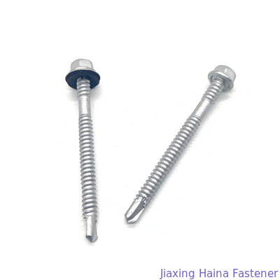 SS304 SS410 Đầu bích hình lục giác Vít kim loại tự khoan Bi