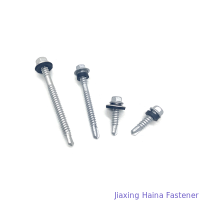 SS304 SS410 Đầu bích hình lục giác Vít kim loại tự khoan Bi