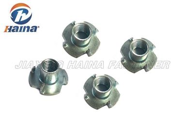 Mạ kẽm Haina Chốt tùy chỉnh Đầu vuông Gr 4,8 Tee Nut / T Nut với 4 ngạnh