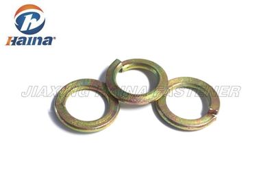 Spring Steel Washers Yellow Zinc Plated , Carbon Steel Washers Customized