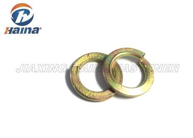 Spring Steel Washers Yellow Zinc Plated , Carbon Steel Washers Customized