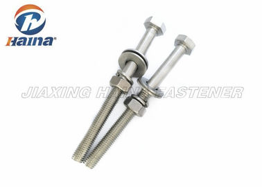 Độ bền cao Thép không gỉ 316 nửa ren hex bu lông và đai ốc có vòng đệm