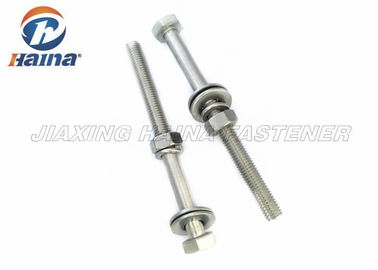 Độ bền cao Thép không gỉ 316 nửa ren hex bu lông và đai ốc có vòng đệm