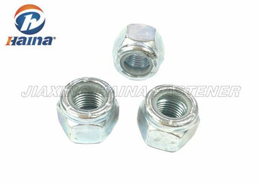 Stainless Steel Hex Head Nuts With Nylon Insert Lock Electroplating ASME B18.16.6
