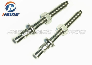M10 X 80 Mạ kẽm trắng Mạ nguội rèn toàn bộ mỏ neo nêm bu lông