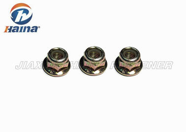 Stock Hex Flange Nylon Insert Lock Nut M16 Carbon Steel Zinc Plated Finish