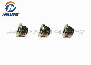 Stock Hex Flange Nylon Insert Lock Nut M16 Carbon Steel Zinc Plated Finish
