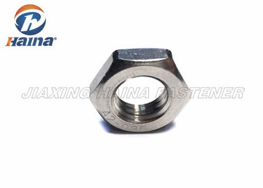 Stainless Steel Hex Nuts SS304 SS316 , Hexagon Thin Nuts Chrome Plated DIN 936