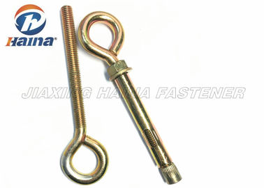 Gr 2 Gr5 Màu kẽm mạ thép carbon mắt trục vít Máy chủ đề
