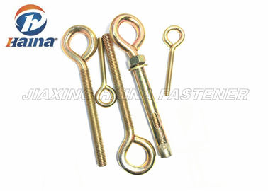 Gr 2 Gr5 Màu kẽm mạ thép carbon mắt trục vít Máy chủ đề