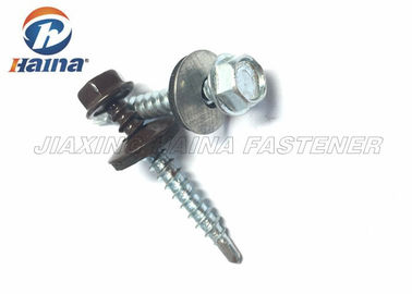 Mạ kẽm sơn màu Đầu vít tự khoan và máy giặt EPDM