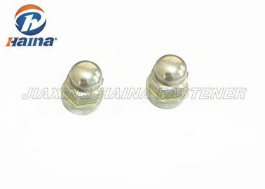White Zinc Plated Hex Head Nuts Carbon Steel For Electronic Machines Grade 8.8