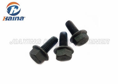 thanh ren đầy đủ Thép carbon đen 4.8 Bu lông mặt bích đầu lục giác