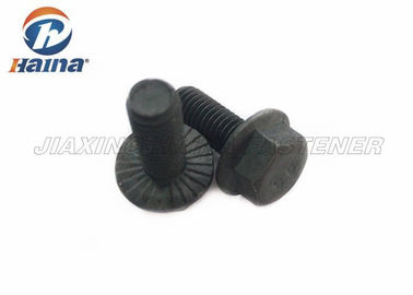 thanh ren đầy đủ Thép carbon đen 4.8 Bu lông mặt bích đầu lục giác