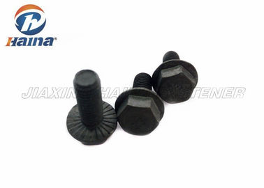 thanh ren đầy đủ Thép carbon đen 4.8 Bu lông mặt bích đầu lục giác