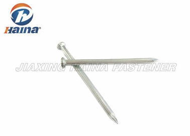 Knurled Shank Steel Concrete Nails No Thread For Rough Framing / Construction