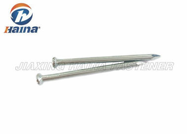 Knurled Shank Steel Concrete Nails No Thread For Rough Framing / Construction