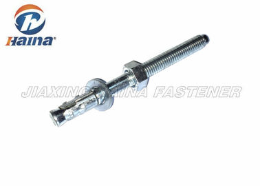 Bu lông neo mở rộng cấp 4,8 / Neo nêm mạ kẽm với đai ốc và vòng đệm