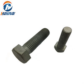 DIN933 GB Thép carbon Gr4.8 8.8 Bu lông đầu lục giác bề mặt kẽm