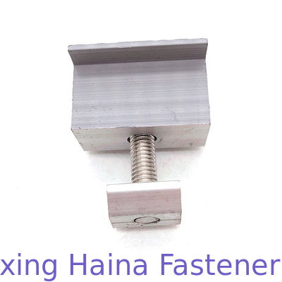 Kẹp gắn bảng điều khiển năng lượng mặt trời bằng nhôm trung với vít nắp đầu ổ cắm Hex