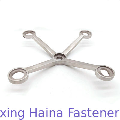 Nhà máy Chất lượng cao 304 316 Phụ kiện tường rèm bằng kính nhện bằng thép không gỉ