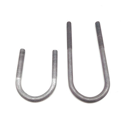 Mạ kẽm hai cánh tay Dây uốn có ren M12 Thép carbon U Hình chữ U