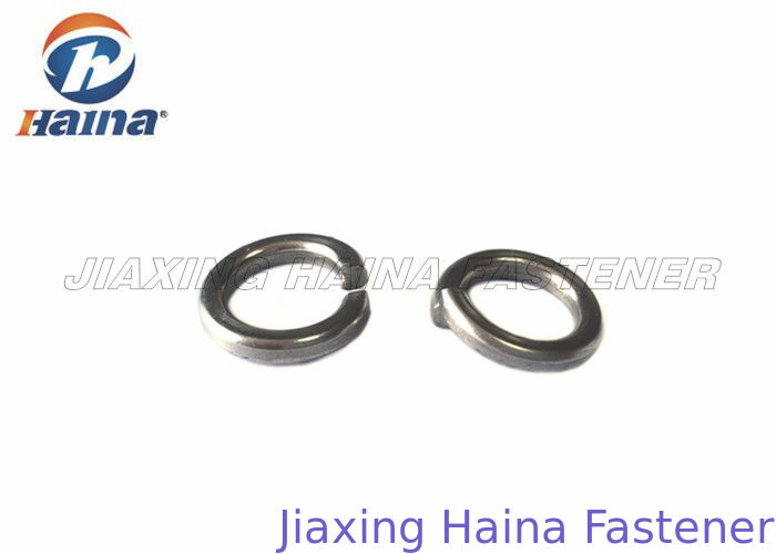 A2 Stainless Steel Spring Lock Washer Self Color 2 - 30mm Diameter With Square End