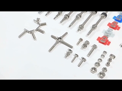 Geomet Dowel Screw Self Drilling Hanger Bolt With DIN6923 Nut And EPDM Washers